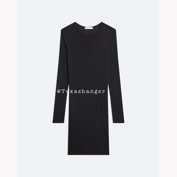 NWT Helmut Lang Long Sleeved Dress M Medium Black - Picture 7 of 11